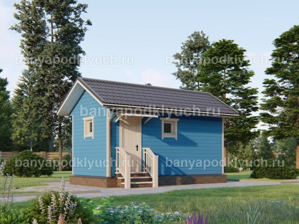 Каркасная баня 6 на 3 м